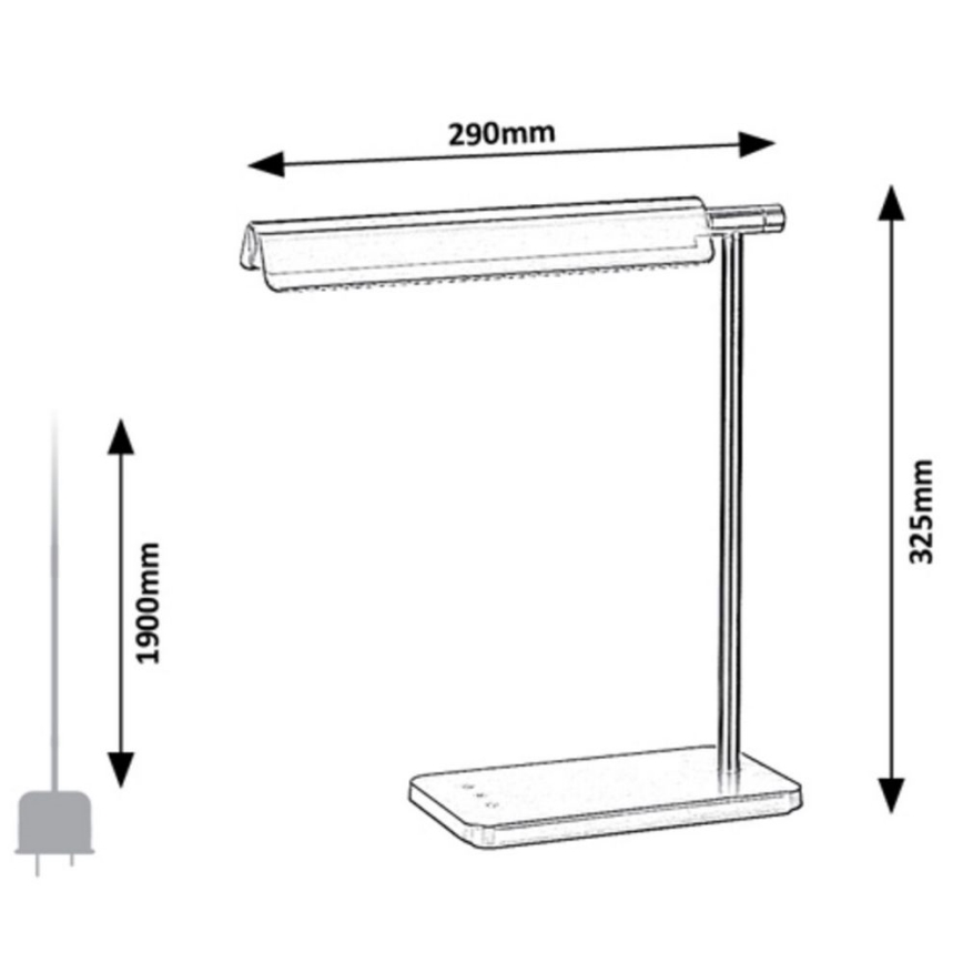 Rabalux  - Επιτραπέζιο φωτιστικό αφής LED dimmable LED/7W/230V 3000K/4000K/6500K