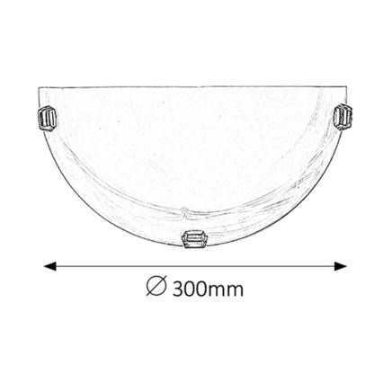 Rabalux - Επιτοίχιο φωτιστικό 1xE27/60W/230V με αλαβάστρινο γυαλί