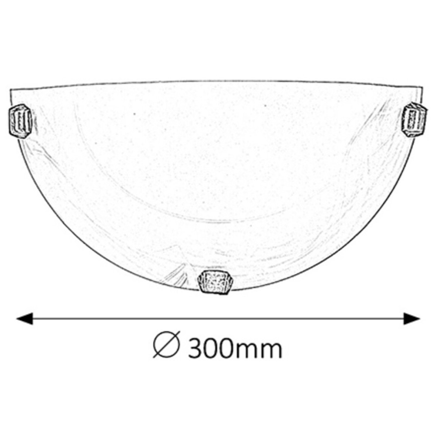 Rabalux - Επιτοίχιο φωτιστικό 1xE27/60W/230V γυαλί αλαβάστρου