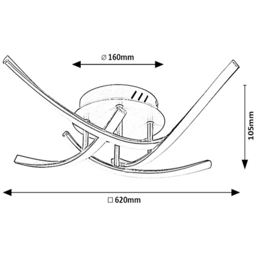 Rabalux - LED επιτοίχιο φωτιστικό 4xLED/30W/230V 4000K