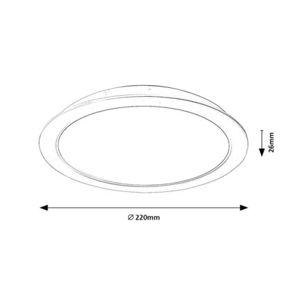 Rabalux - Χωνευτό φωτιστικό LED LED/24W/230V δ. 22 cm