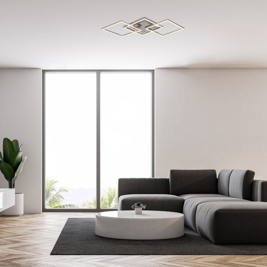 Rabalux - LED Πλαφονιέρα οροφής LED/43W/230V γυαλιστερό χρώμιο