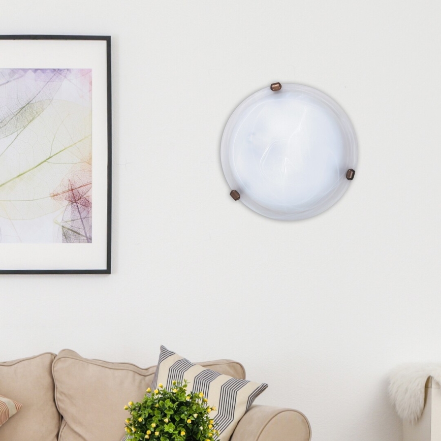 Rabalux - Φωτιστικό οροφής 1xE27/60W/230V με γυαλί αλάβαστρου