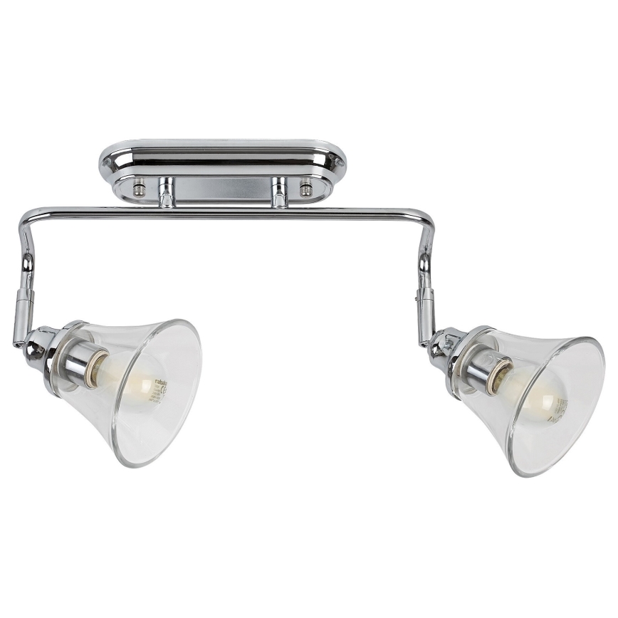 Rabalux - Επιτοίχιο φωτιστικό μπάνιου με 2 λάμπες E14/40W/230V IP44