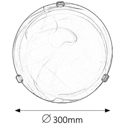 Rabalux - Φωτιστικό οροφής 1xE27/60W/230V από αλαβάστρινο γυαλί
