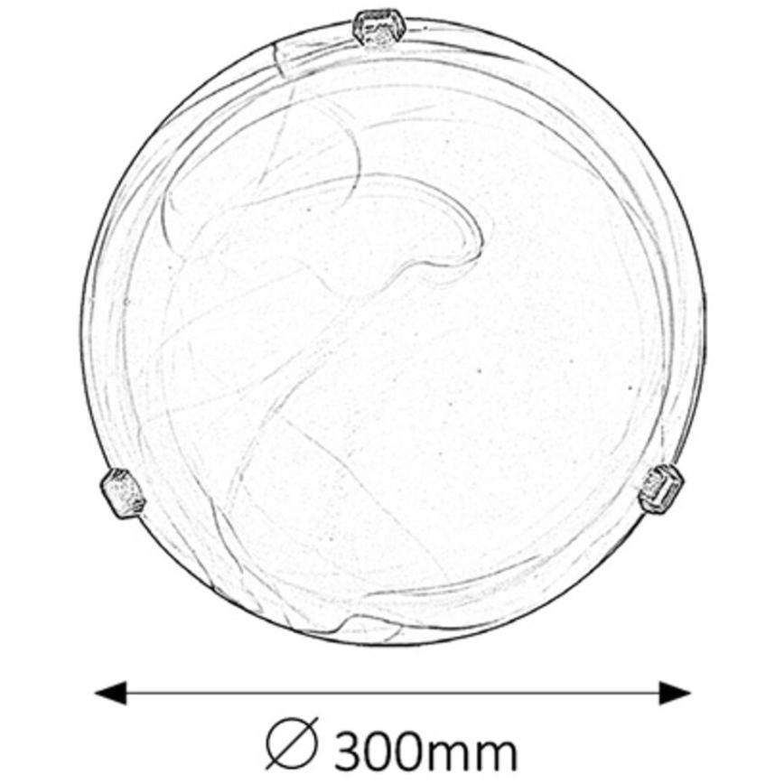 Rabalux - Φωτιστικό οροφής 1xE27/60W/230V από αλαβάστρινο γυαλί