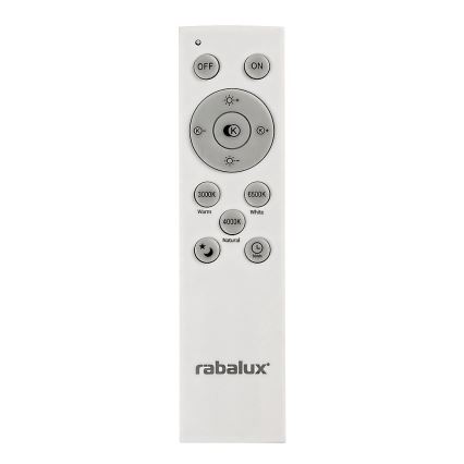 Rabalux - LED Dimmable φωτιστικό οροφής LED/72W/230V 3000-6500K + τηλεχειριστήριο