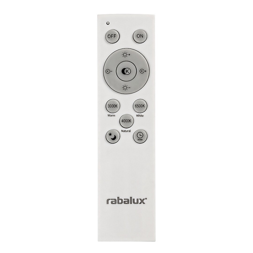 Rabalux - LED Dimmable φωτιστικό οροφής LED/72W/230V 3000-6500K + τηλεχειριστήριο