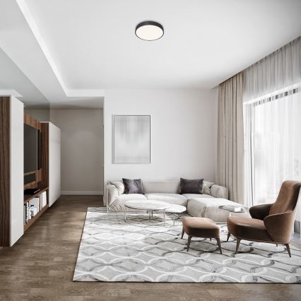 Rabalux - LED φωτιστικό οροφής LED/36W/230V Ø 40 εκ. μαύρο