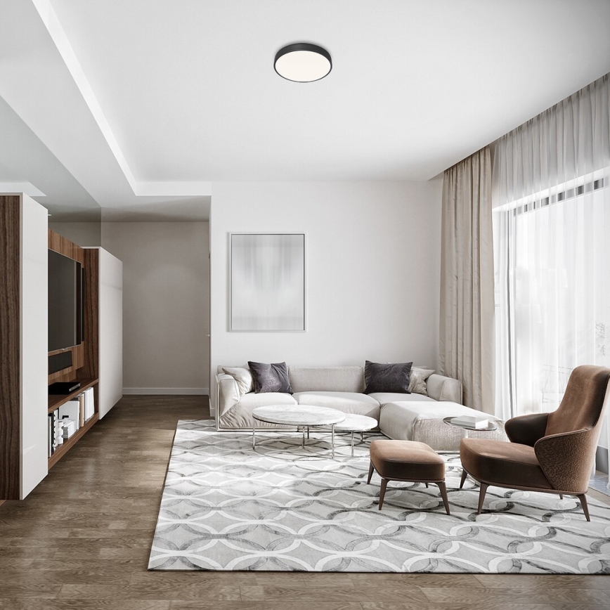 Rabalux - LED φωτιστικό οροφής LED/36W/230V Ø 40 εκ. μαύρο