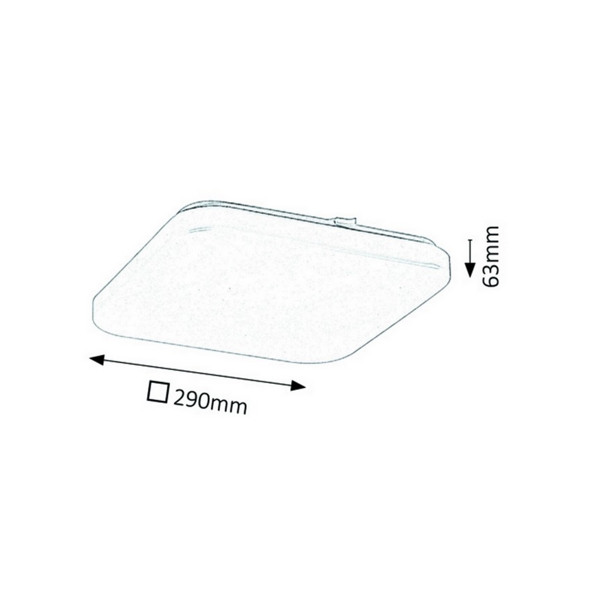 Rabalux - LED φωτιστικό οροφής LED/20W/230V 29x29 cm