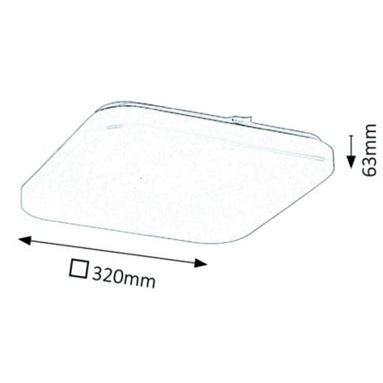 Rabalux - Φωτιστικό οροφής LED LED/32W/230V 32x32 cm