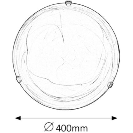 Rabalux - Φωτιστικό οροφής 2xE27/60W/230V γυαλί αλάβαστρου