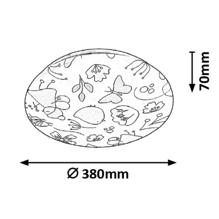 Rabalux - Παιδικό φως οροφής LED LED/24W/230V