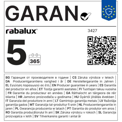 Rabalux - Φωτιστικό οροφής LED 18W/230V, διάμ. 29,3 εκ.