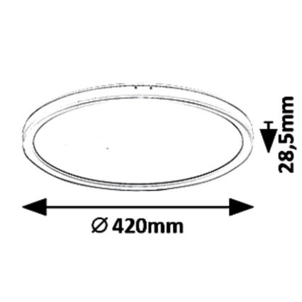 Φως οροφής dimmer LED PAVEL LED/22W/230V