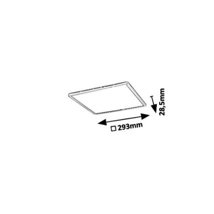 Rabalux 3429 - Φως οροφής LED PAVEL LED/18W/230V