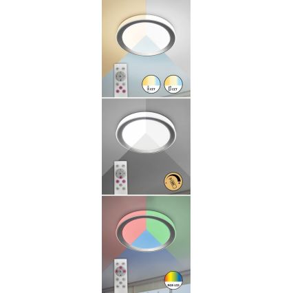 Rabalux - LED RGB Dimmable φωτιστικό οροφής LED/40W/230V Wi-Fi 2700-6500K + τηλεχειριστήριο