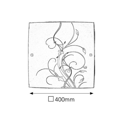 Rabalux - Φως οροφής 2xE27/60W/230V