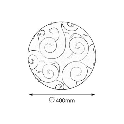 Rabalux - Φως οροφής 2xE27/60W/230V