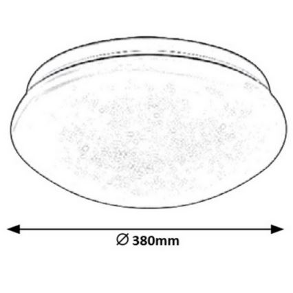 Rabalux - Φωτιστικό οροφής LED LED/24W/230V διάμετρος 38 cm
