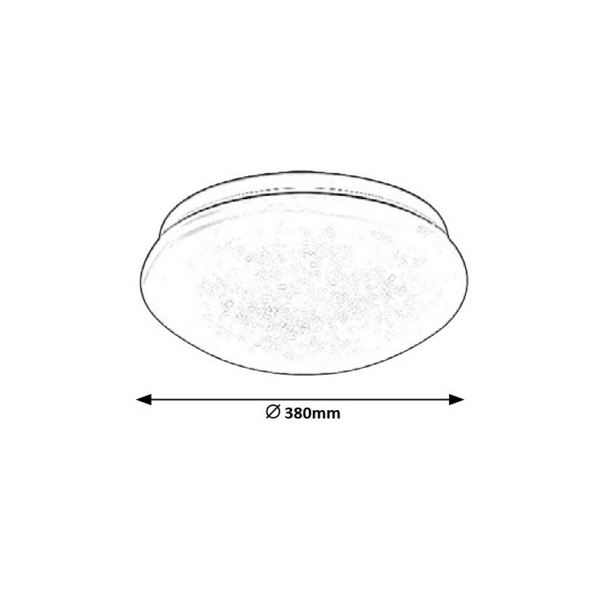 Rabalux - Φωτιστικό οροφής LED LED/24W/230V διάμετρος 38 cm