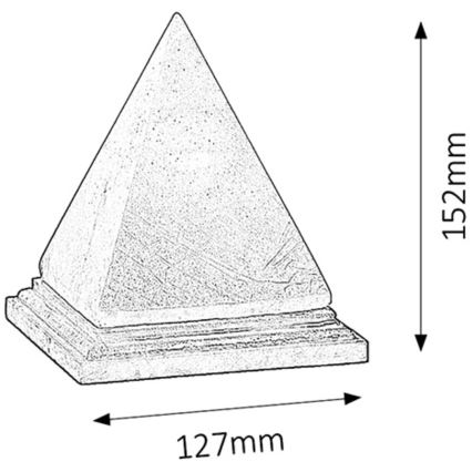 Rabalux - Λάμπα από αλάτι 1xE14/15W/230V 2,8 kg