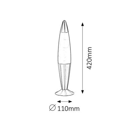 Rabalux - Rabalux - Φωτιστικό λάβας 1xE14/25W/230V