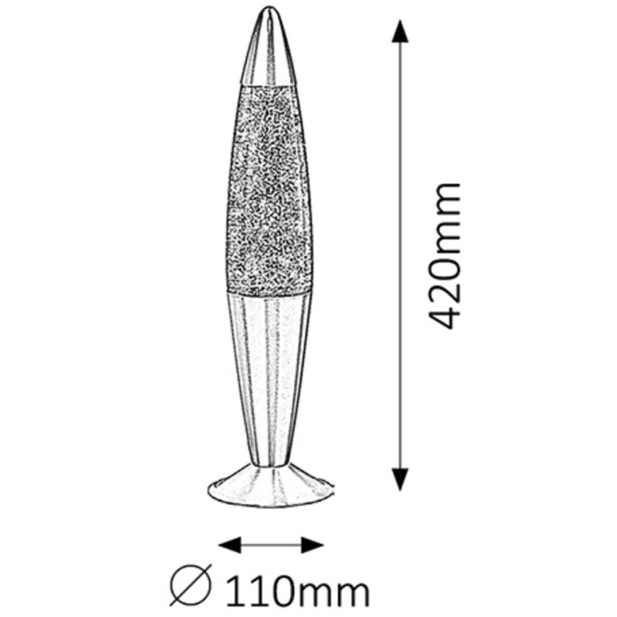 Rabalux - Φωτιστικό λάβας 1xE14/25W/230V