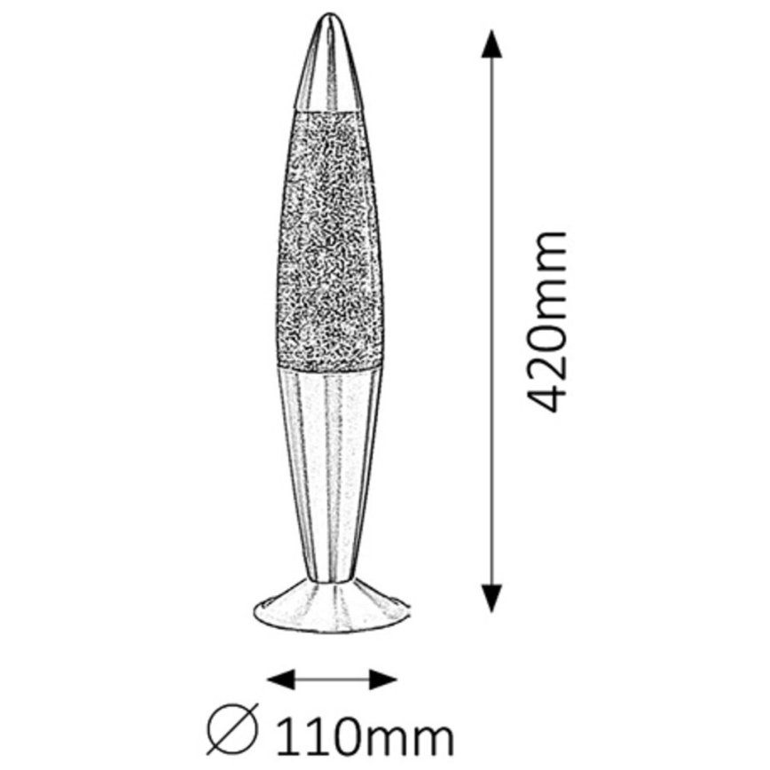 Rabalux - Φωτιστικό λάβας 1xE14/25W/230V