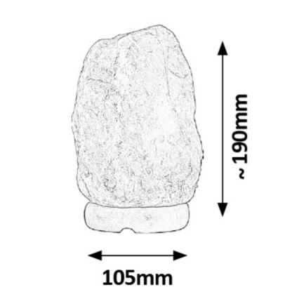 Rabalux - Λάμπα αλατιού 1xE14/15W/230V 1,6 kg