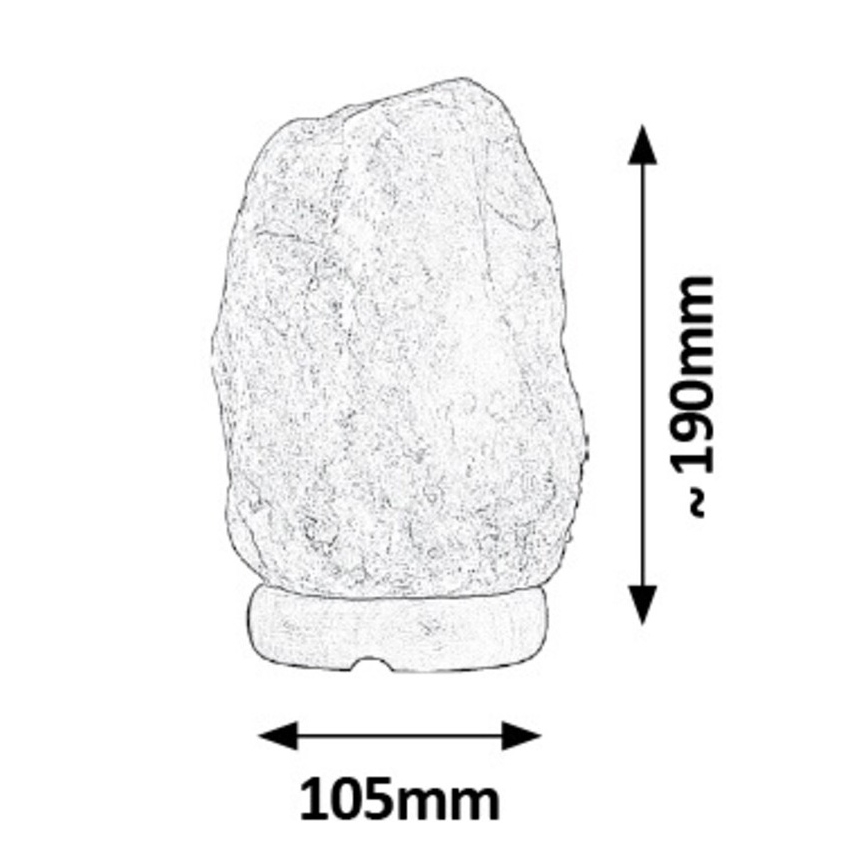Rabalux - Λάμπα από αλάτι 1xE14/15W/230V 1,6 kg