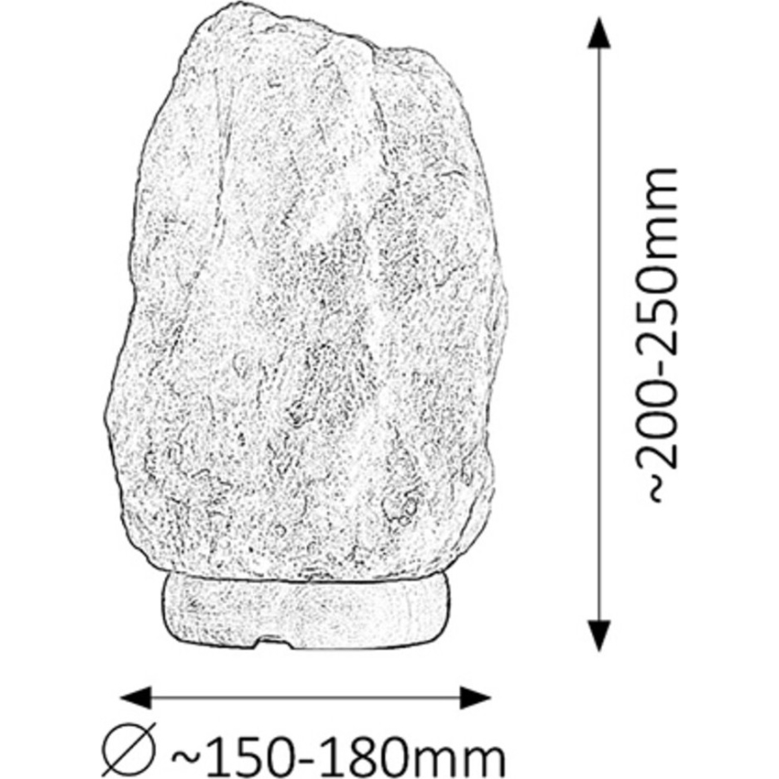 Rabalux - Λάμπα από αλάτι 1xE14/15W/230V 8 kg