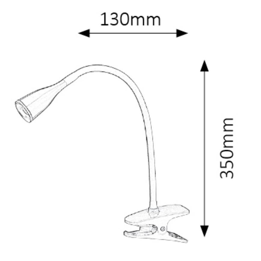 Rabalux - Επιτραπέζια λάμπα LED με κλιπ 1xLED/4,5W/230V