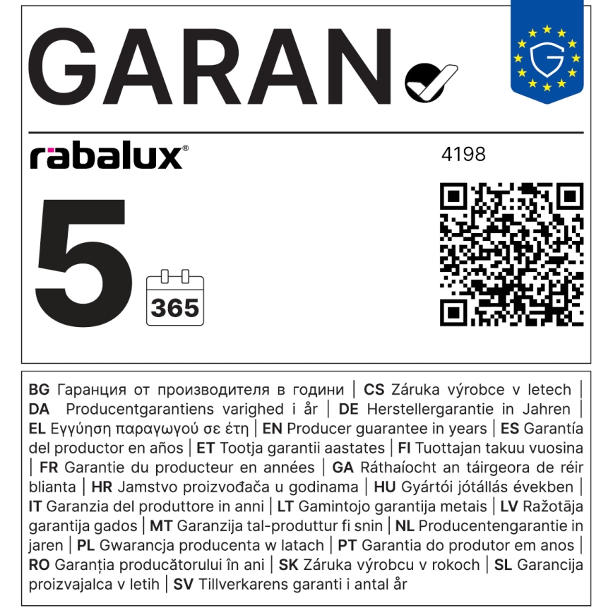 Rabalux - Επιτραπέζιο φωτιστικό με σφιγκτήρα LED/4,5W/230V