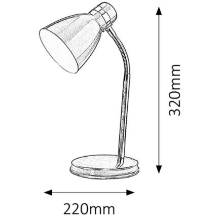 Rabalux - Επιτραπέζια λάμπα 1xE14/40W/230V