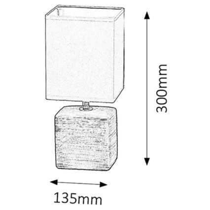 Rabalux - Επιτραπέζια λάμπα 1xE14/40W/230V