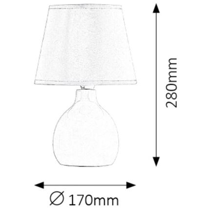 Rabalux - Επιτραπέζια λάμπα 1xE14/40W/230V