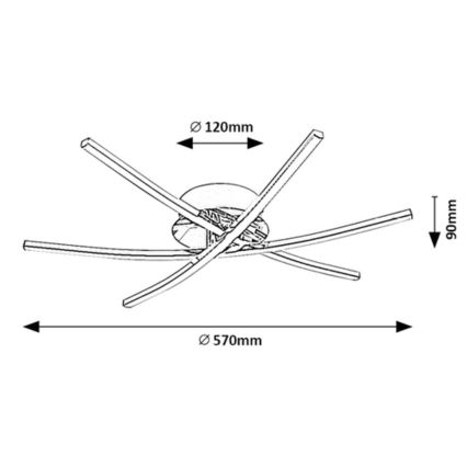 Rabalux - Φωτιστικό οροφής LED LED/21W/230V 4000K