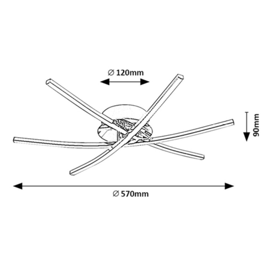 Rabalux - Φωτιστικό οροφής LED LED/21W/230V 4000K