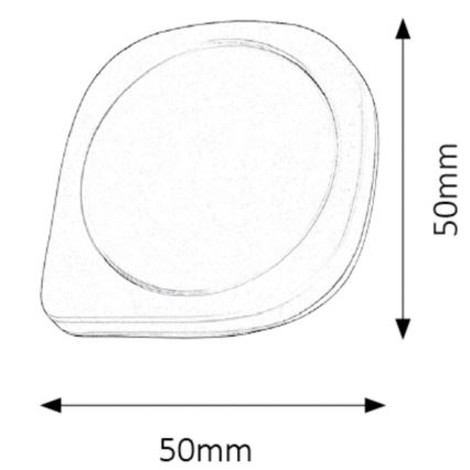 Rabalux - Φωτιστικό LED με αισθητήρα LED/0,5W/230V 2700K λευκό