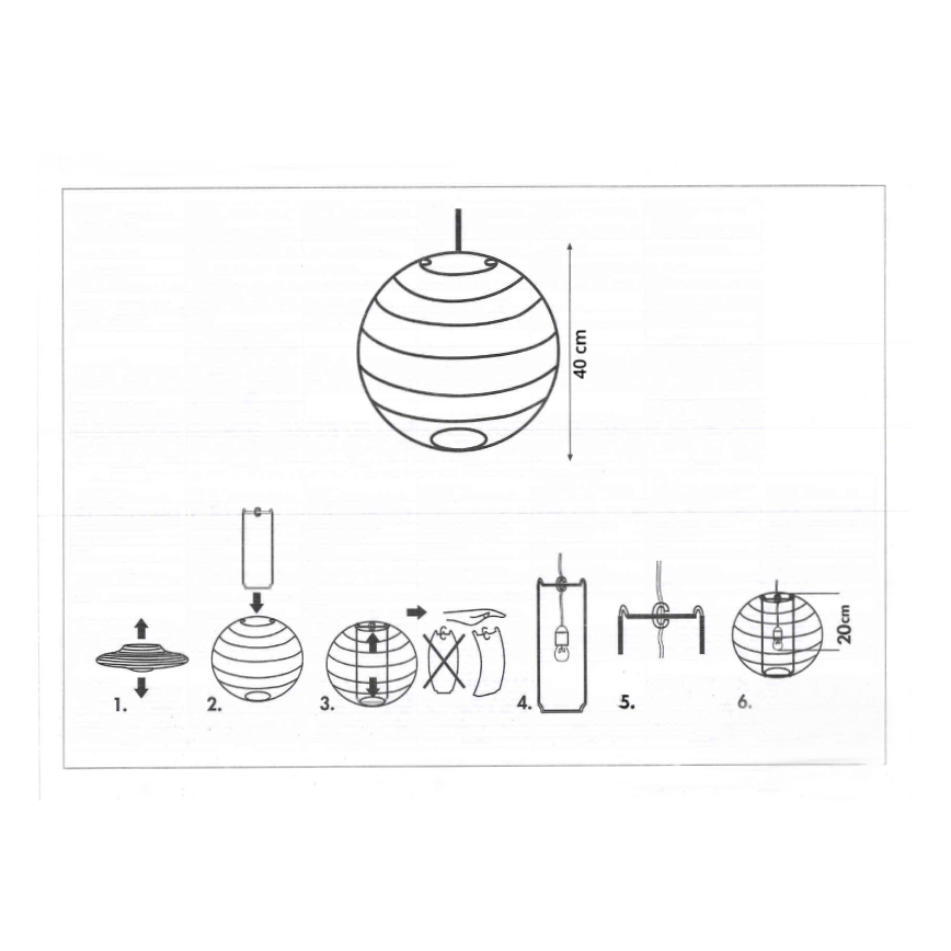 Rabalux 4725 - Καπέλο για πολυέλαιο HARMONY LUX E27 διάμ. 40 εκ.