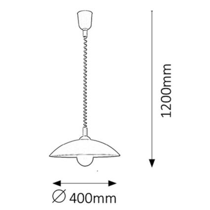 Rabalux - Πτυσσόμενο πολύφωτο 1xE27/60W/230V