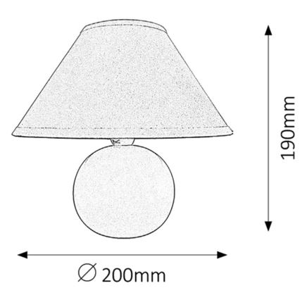 Rabalux - Επιτραπέζια λάμπα 1xE14/40W/230V