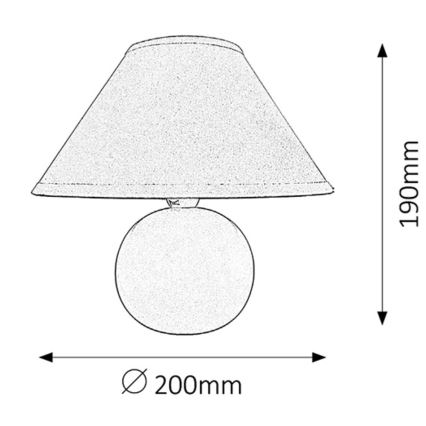 Rabalux - Επιτραπέζια λάμπα 1xE14/40W/230V