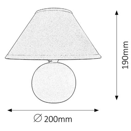 Rabalux - Επιτραπέζια λάμπα 1xE14/40W/230V