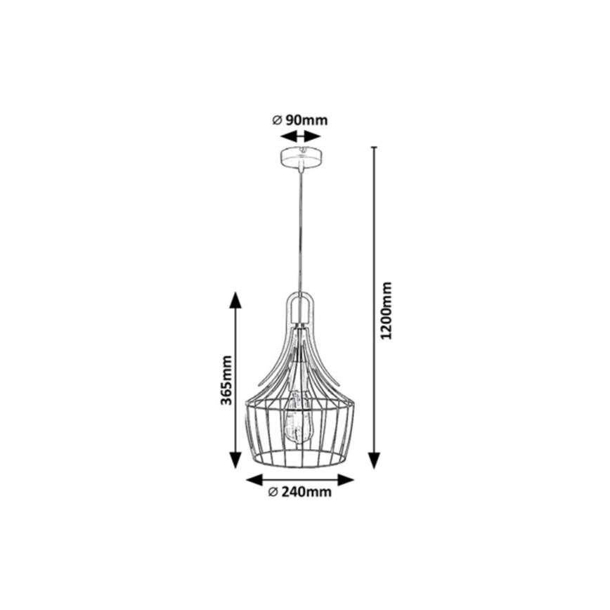 Rabalux - Κρεμαστό φωτιστικό οροφής 1xE27/40W/230V