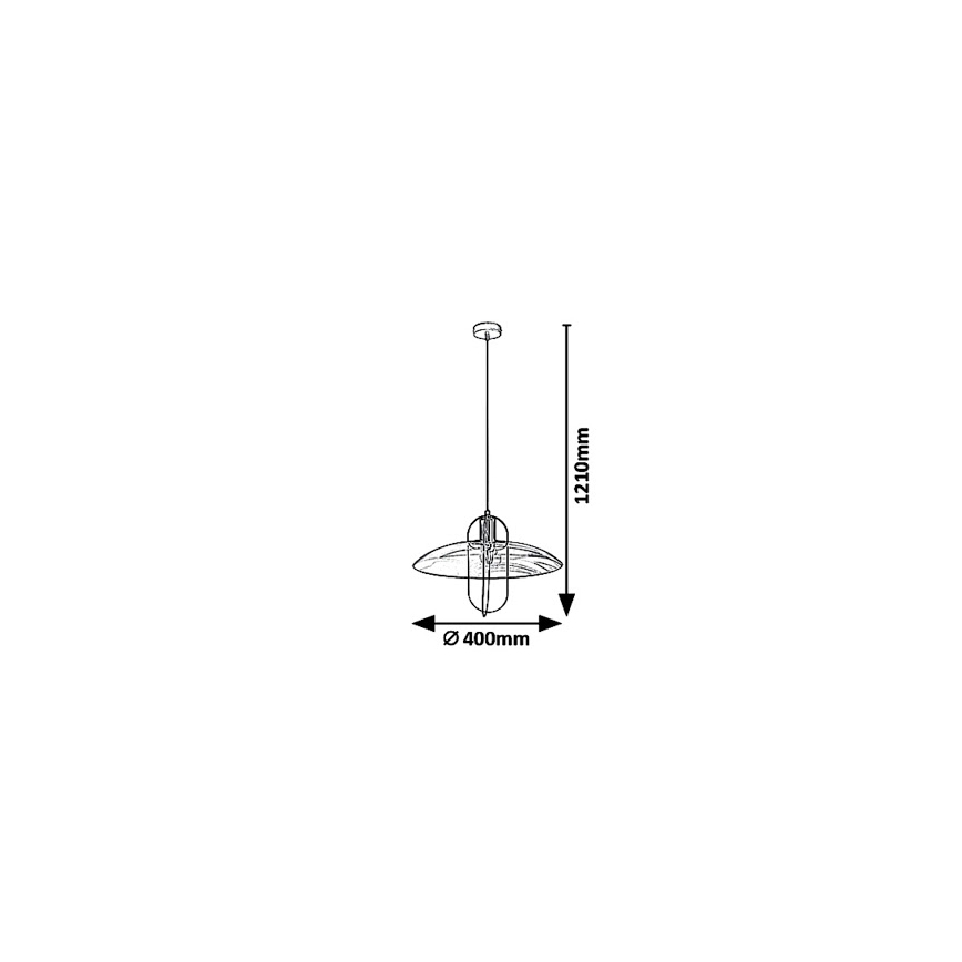 Rabalux 5000 - Πολύφωτο σε σχοινί VIDA 1xE27/8W/230V