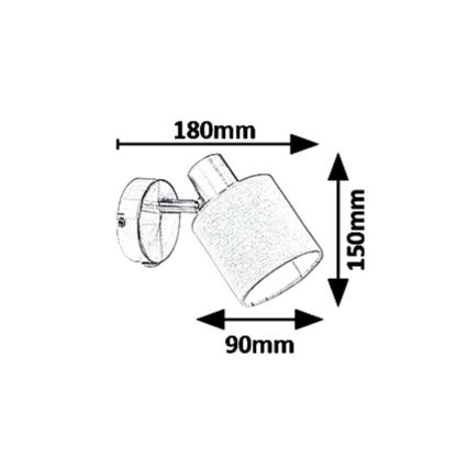 Rabalux 5009 - Φωτιστικό σποτ NATINA 1xE14/25W/230V