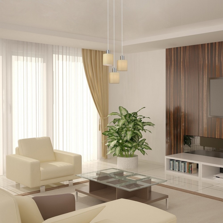 Rabalux 5012 - Πολύφωτο σε σχοινί NATINA 3xE14/25W/230V